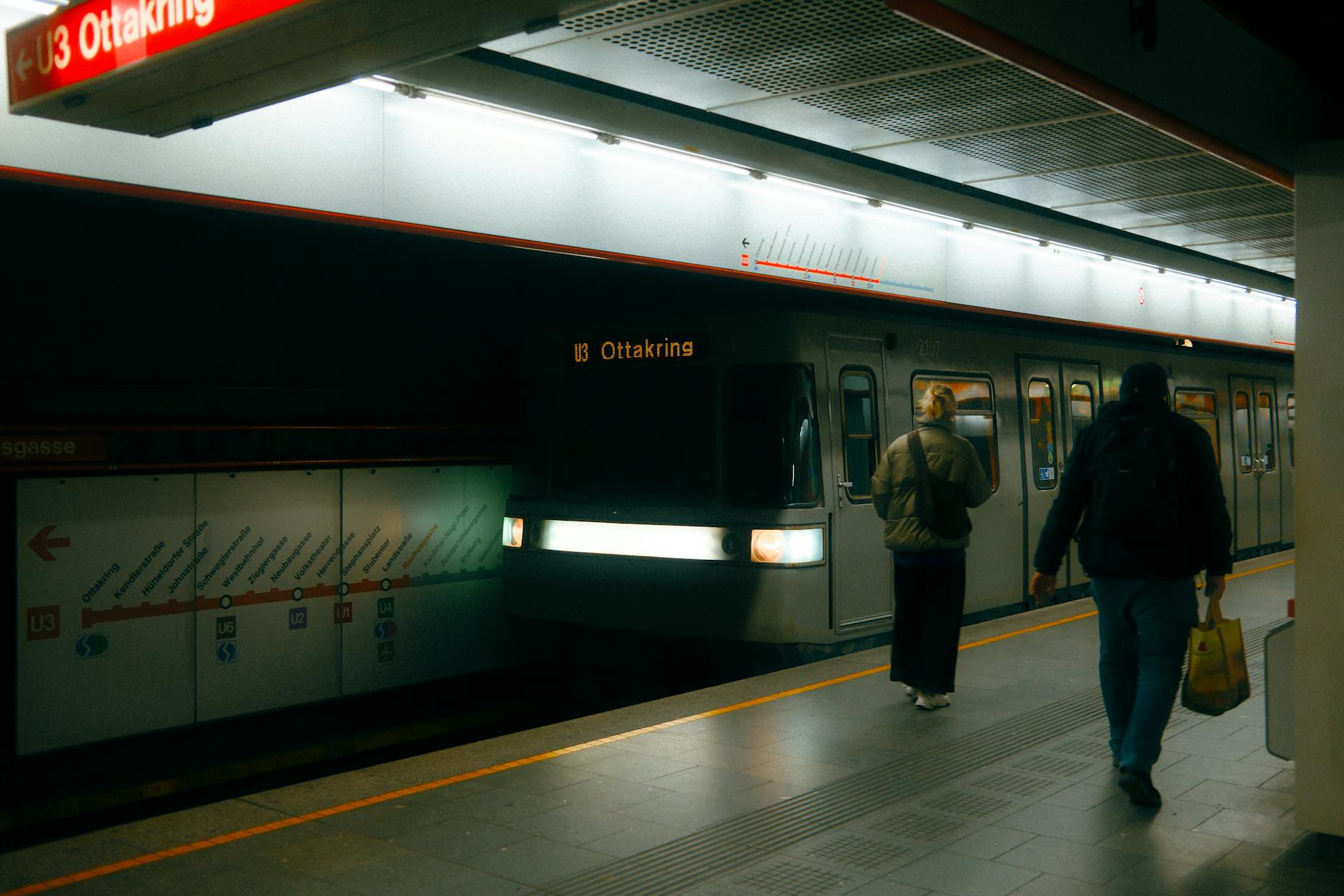 Vienna's U-Bahn — efficient, on the honor system, but fines for ticketless riding are steep