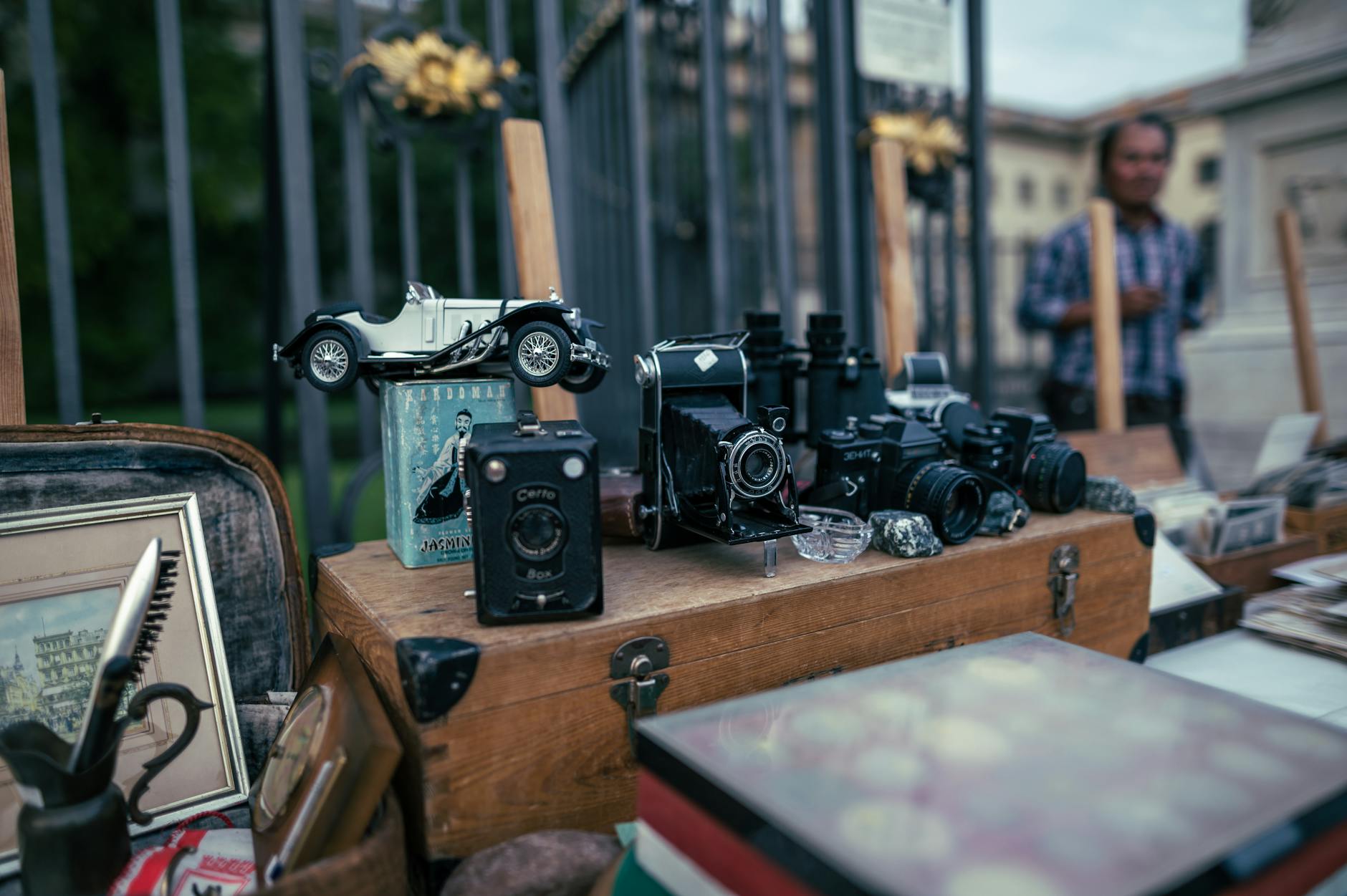 Naschmarkt flea market on Saturdays — Vienna's largest, with antiques, vintage, books, records