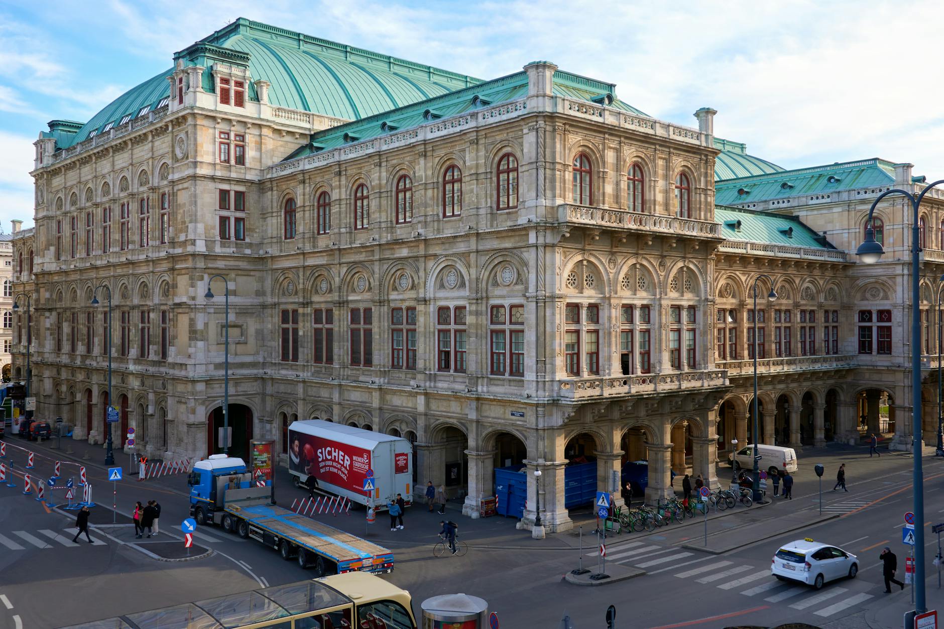 The State Opera from the Albertina terrace — golden hour is unbeatable
