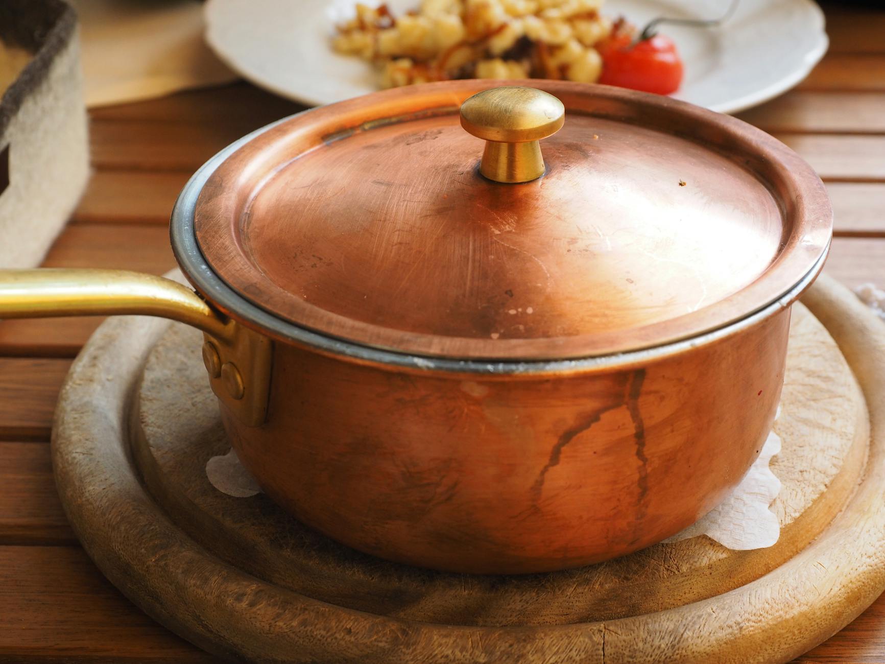 Tafelspitz — boiled beef in clear broth, served from a copper pot at the table; Franz Joseph's daily lunch
