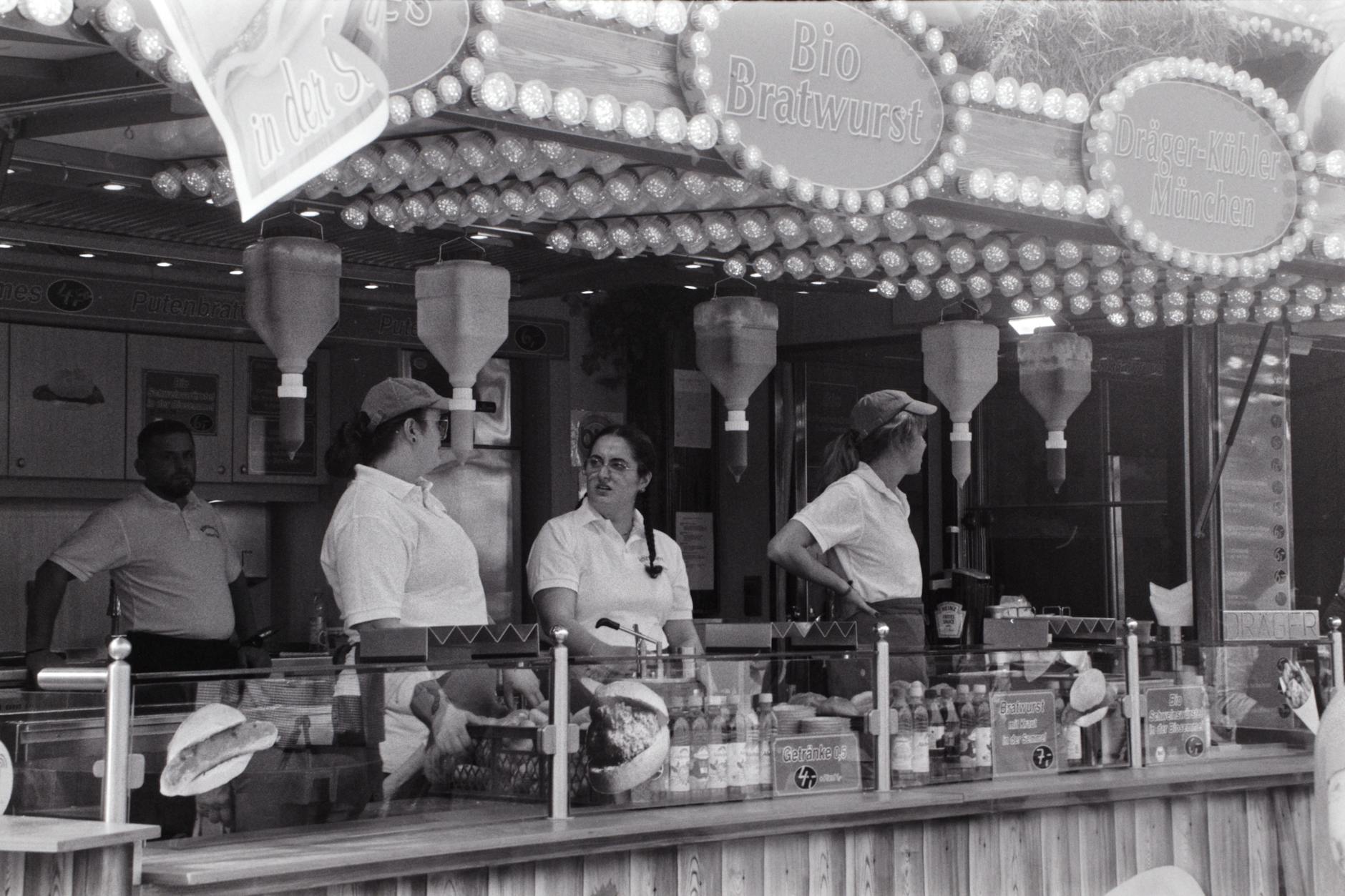 The classic Vienna Würstelstand — open late, beloved by locals, prices €4–€8