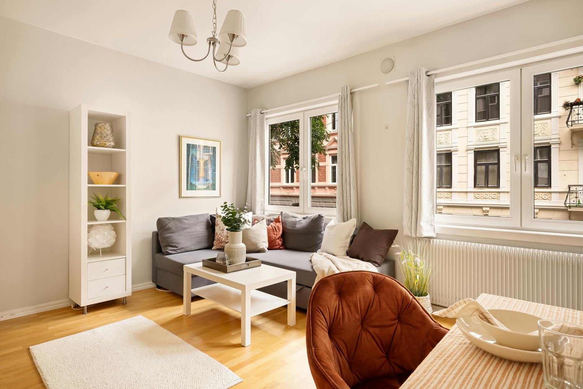 Modern apartment interior in Vienna — holiday rentals offer great value for families and longer stays