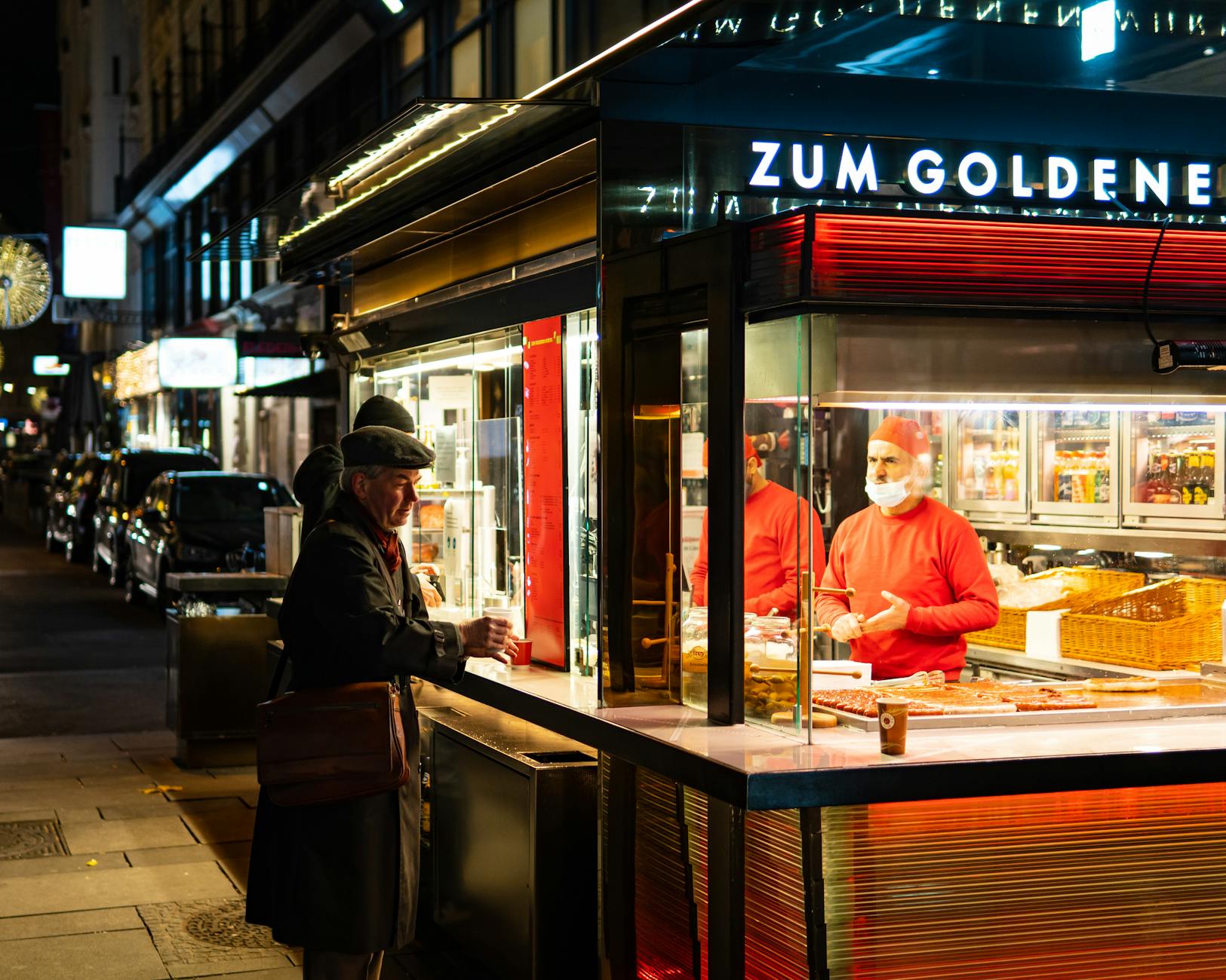 Vienna late night food Wurstelstand