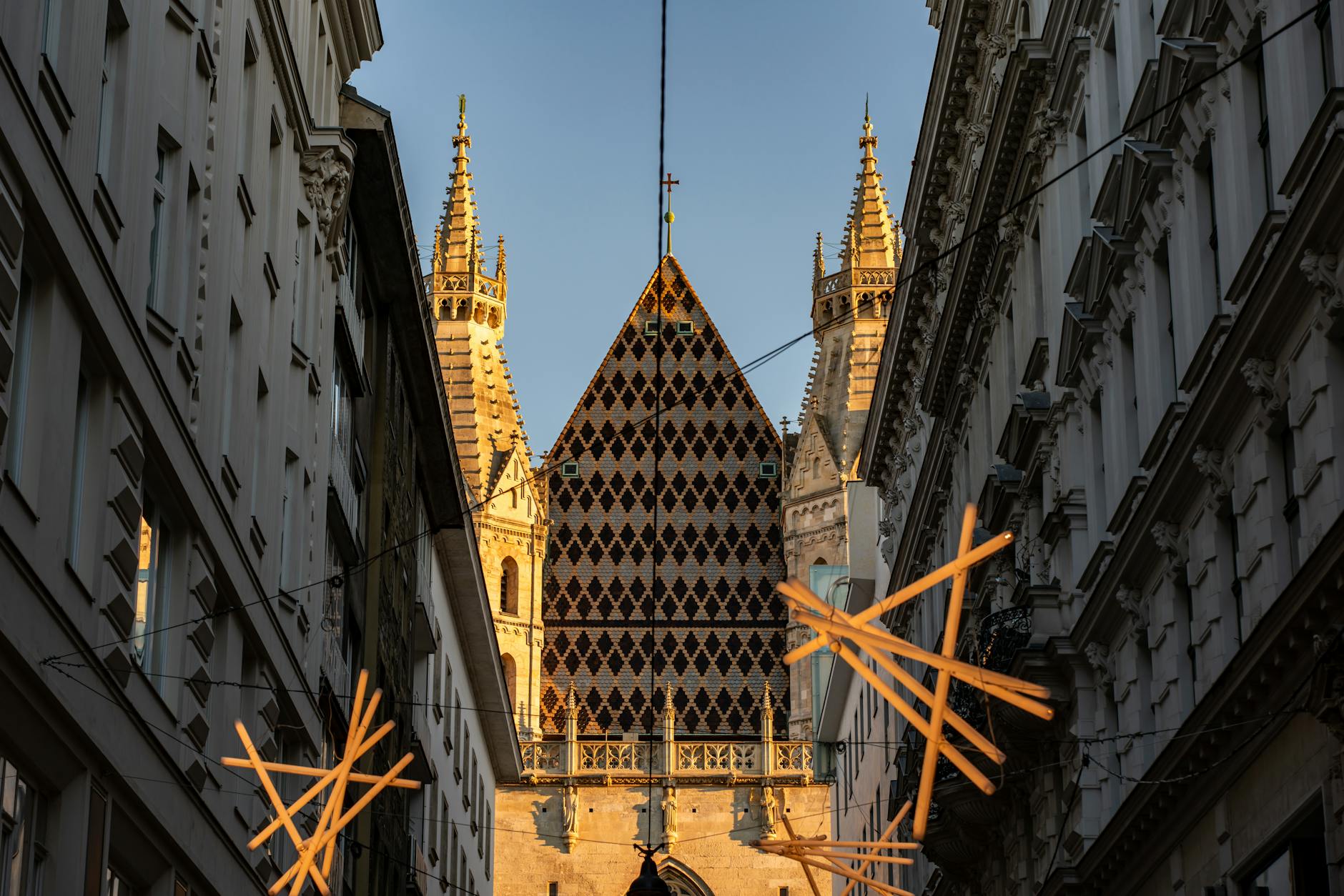 The cathedral interior — 107 meters long, capable of holding 12,000 people