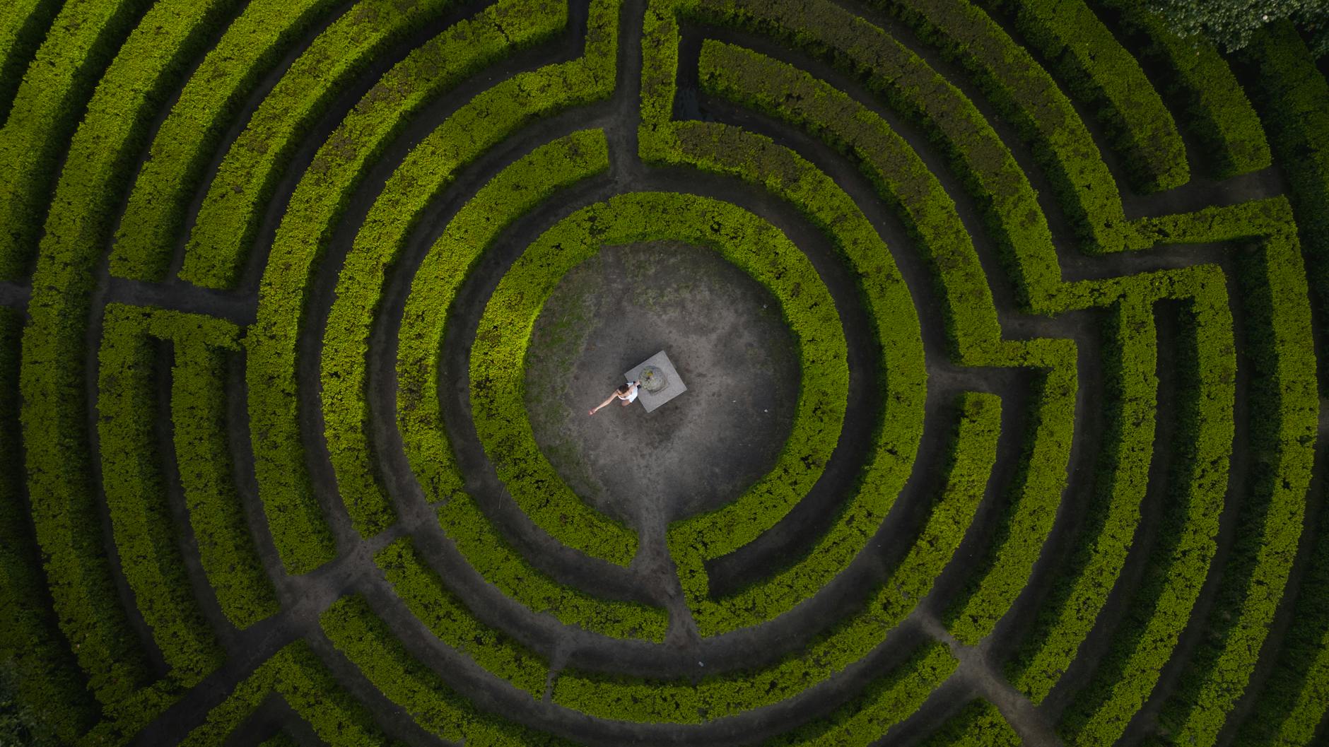 The Irrgarten maze and Labyrinth — included with the Schönbrunn garden ticket combo