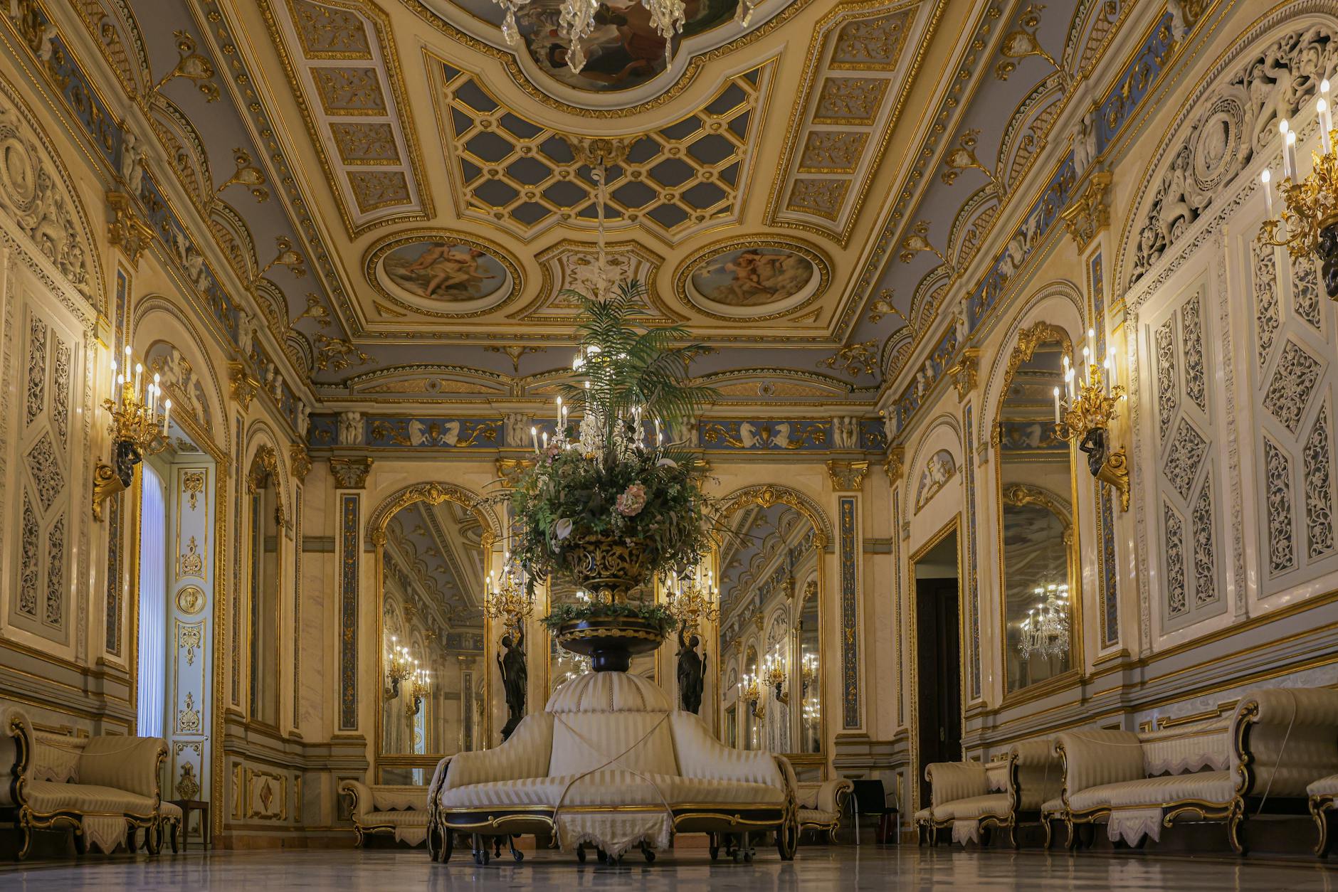 The Mirror Room where 6-year-old Mozart performed for Maria Theresia in 1762
