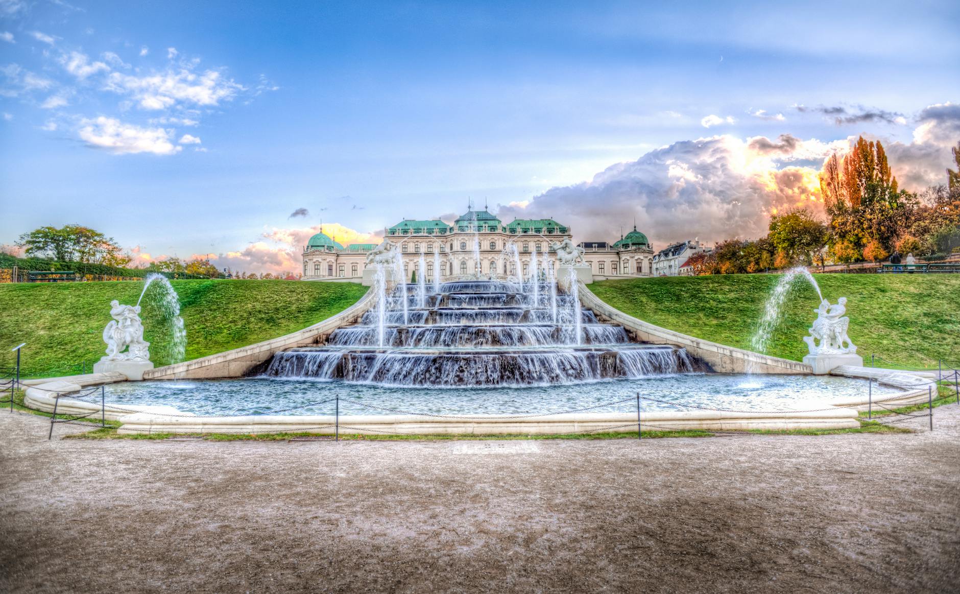 The Upper Belvedere's reflecting pond — Vienna's most-photographed palace shot