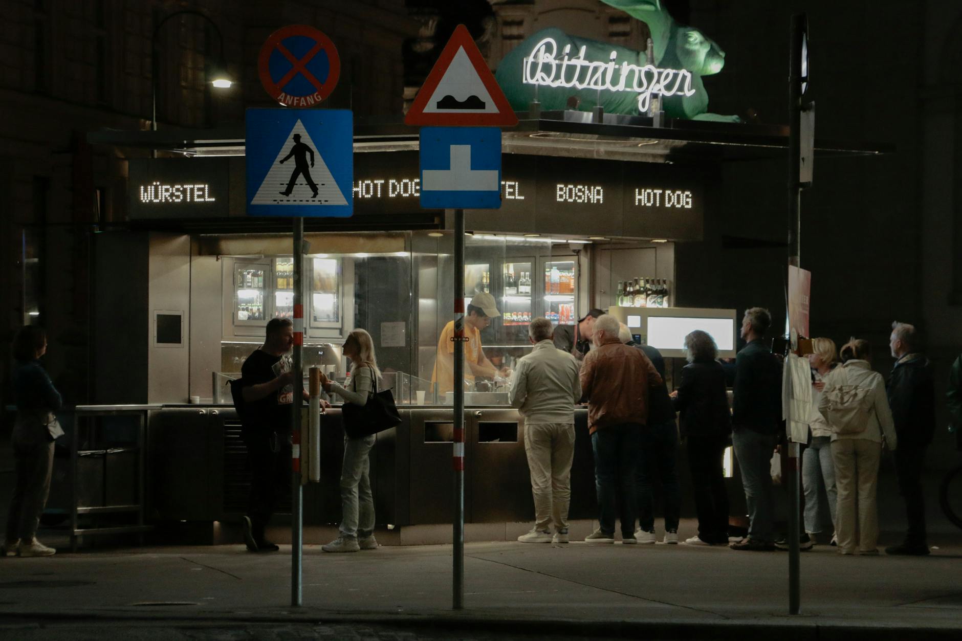 Bitzinger late night food Vienna