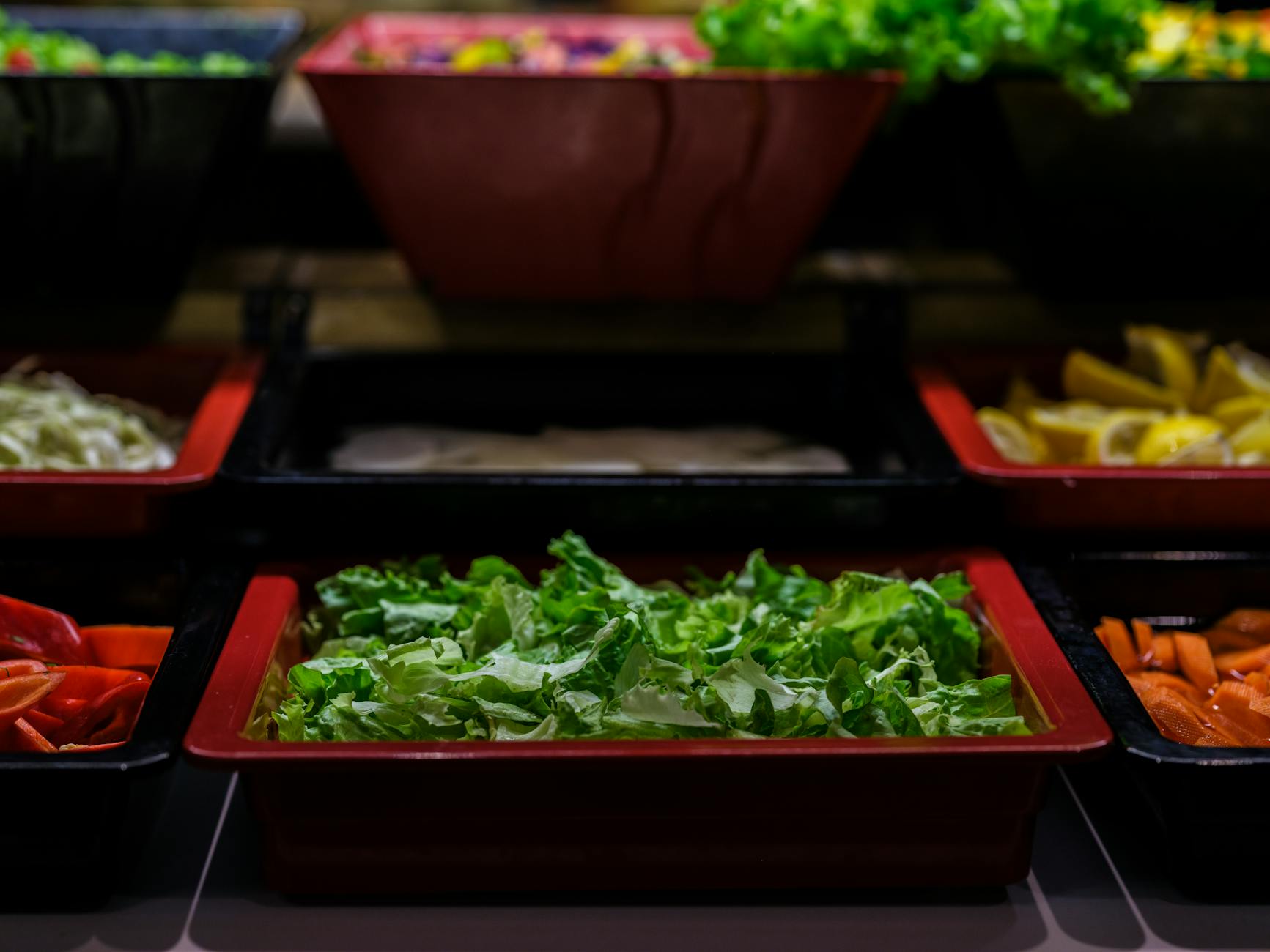 Yamm! — Vienna's organic buffet restaurant, pay-by-weight format with vegan, gluten-free, and lactose-free clearly labeled